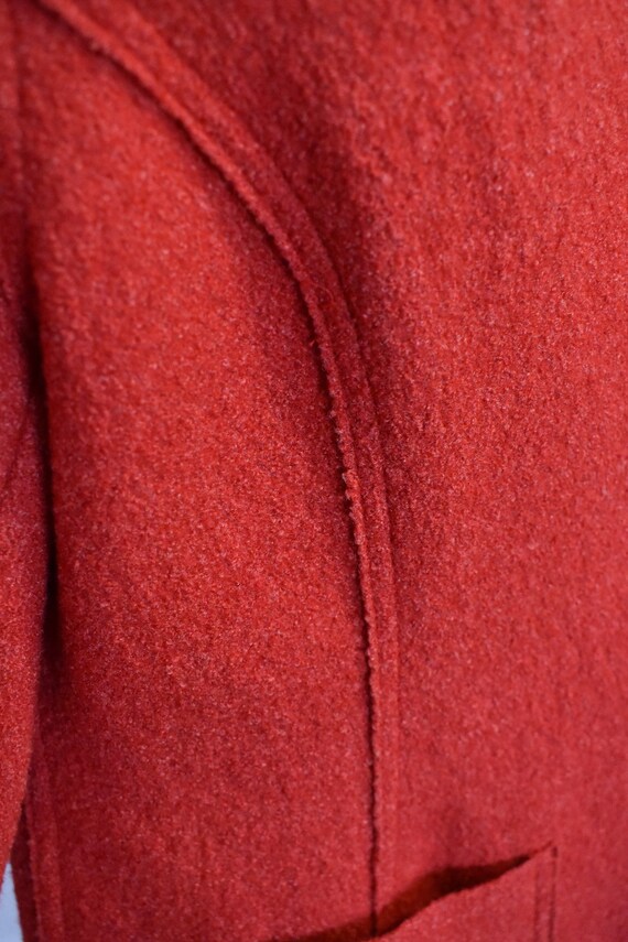 Red Valerie Stevens Petite Wool Blend Jacket // U… - image 8