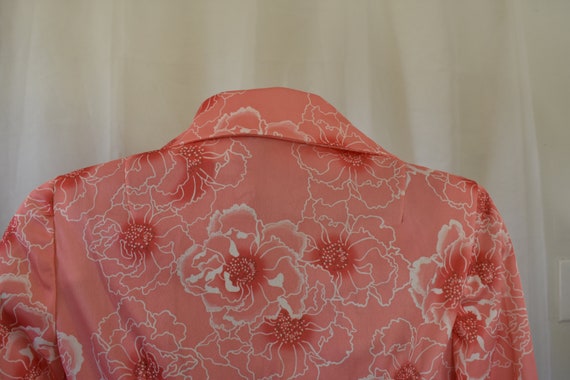 Vintage 1970's Pink Floral Dress // Handmade // U… - image 6