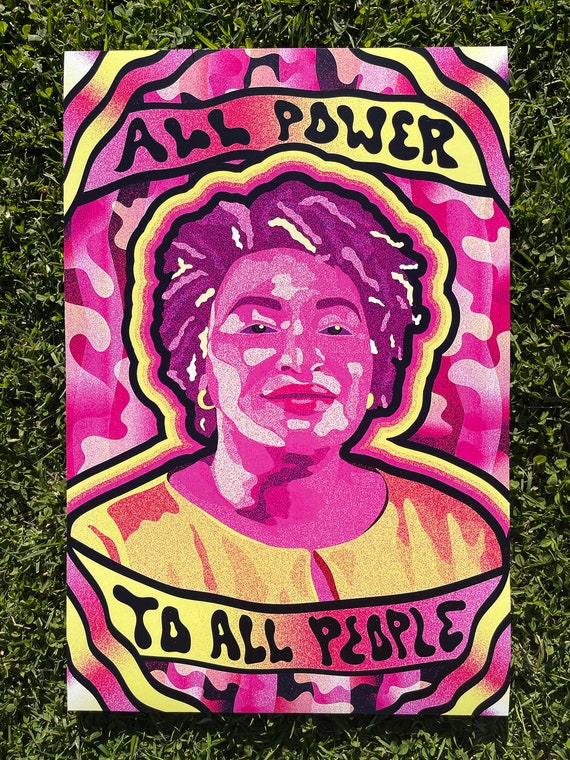 Office Art Gift influential women Poster Political Art STACEY ABRAMS empowerment print QUOTE Black Owned feminist