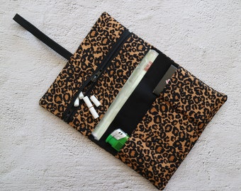 Tobacco bag leopard printed with elastic band no.TB253