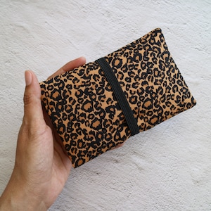 Tobacco bag leopard printed with elastic band no.TB253 image 2