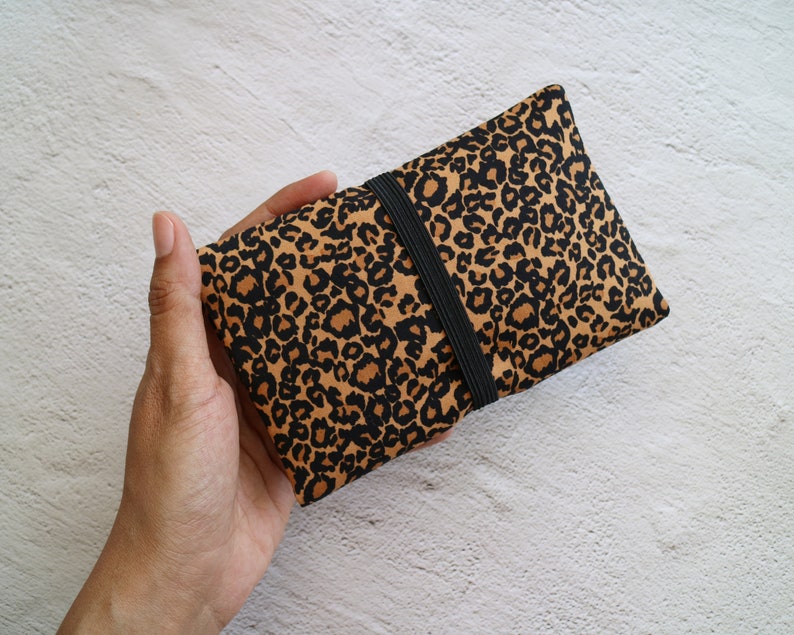 Tobacco bag leopard printed with elastic band no.TB253 image 2