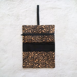 Tobacco bag leopard printed with elastic band no.TB253 image 3