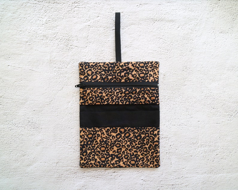 Tobacco bag leopard printed with elastic band no.TB253 image 3