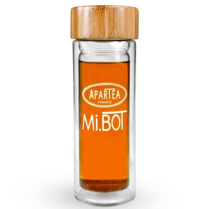 Bouteille Infusion en Verre Pour Thé Mibot