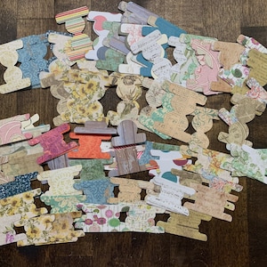 Tag Topper - Tab Tops - Die Cut Tab Tops for Junk Journaling - Tabs - Junk Journal Ephemera