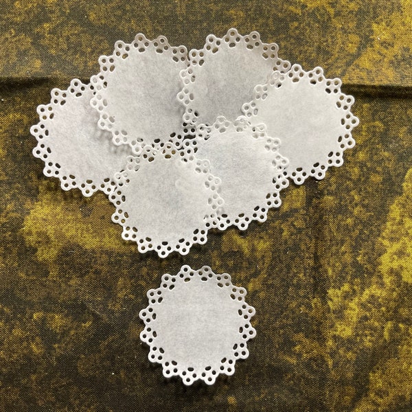 Blue Paper Doilies Etsy