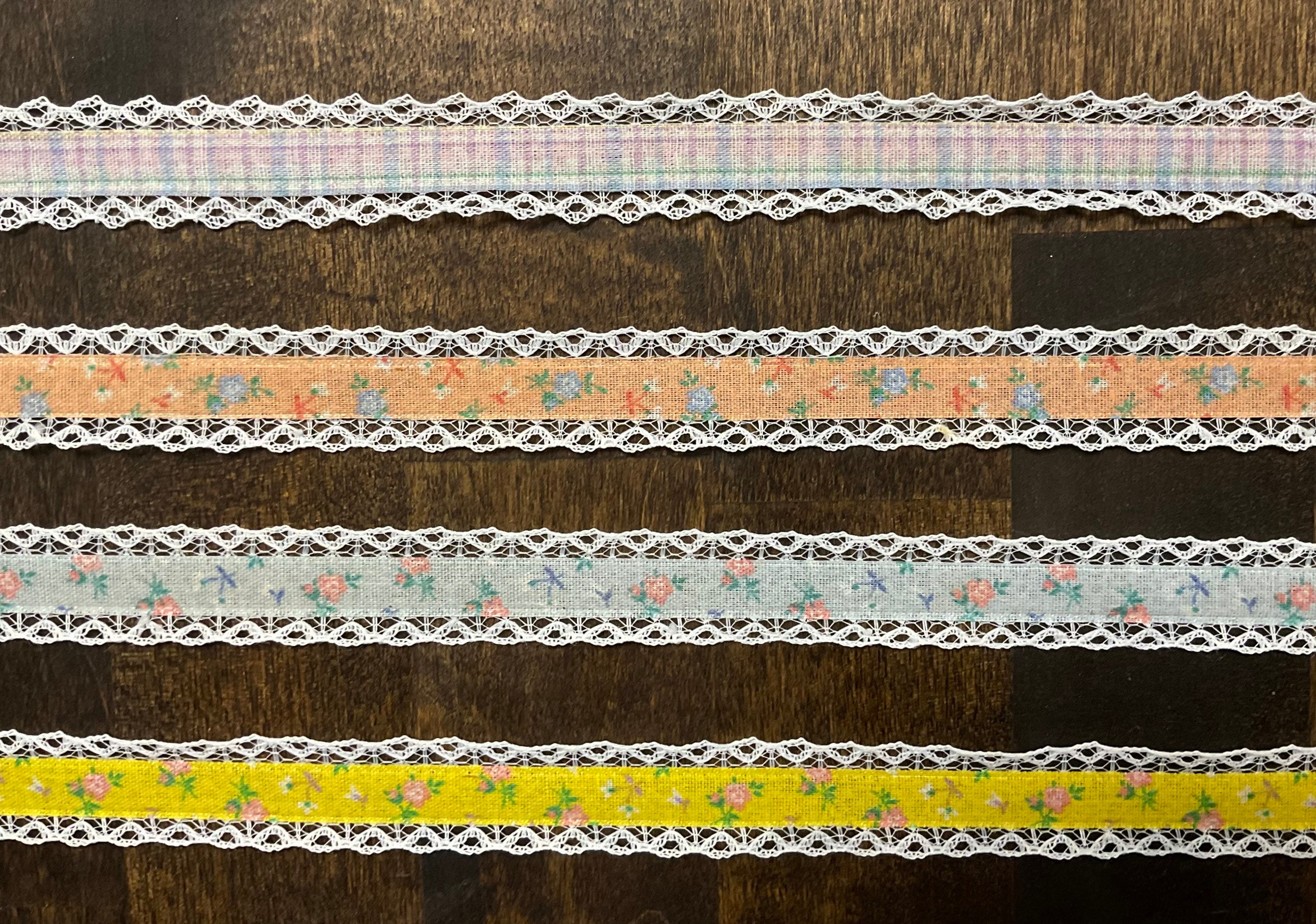 Lace Embellished Ribbon Sold by the Yard Etsy