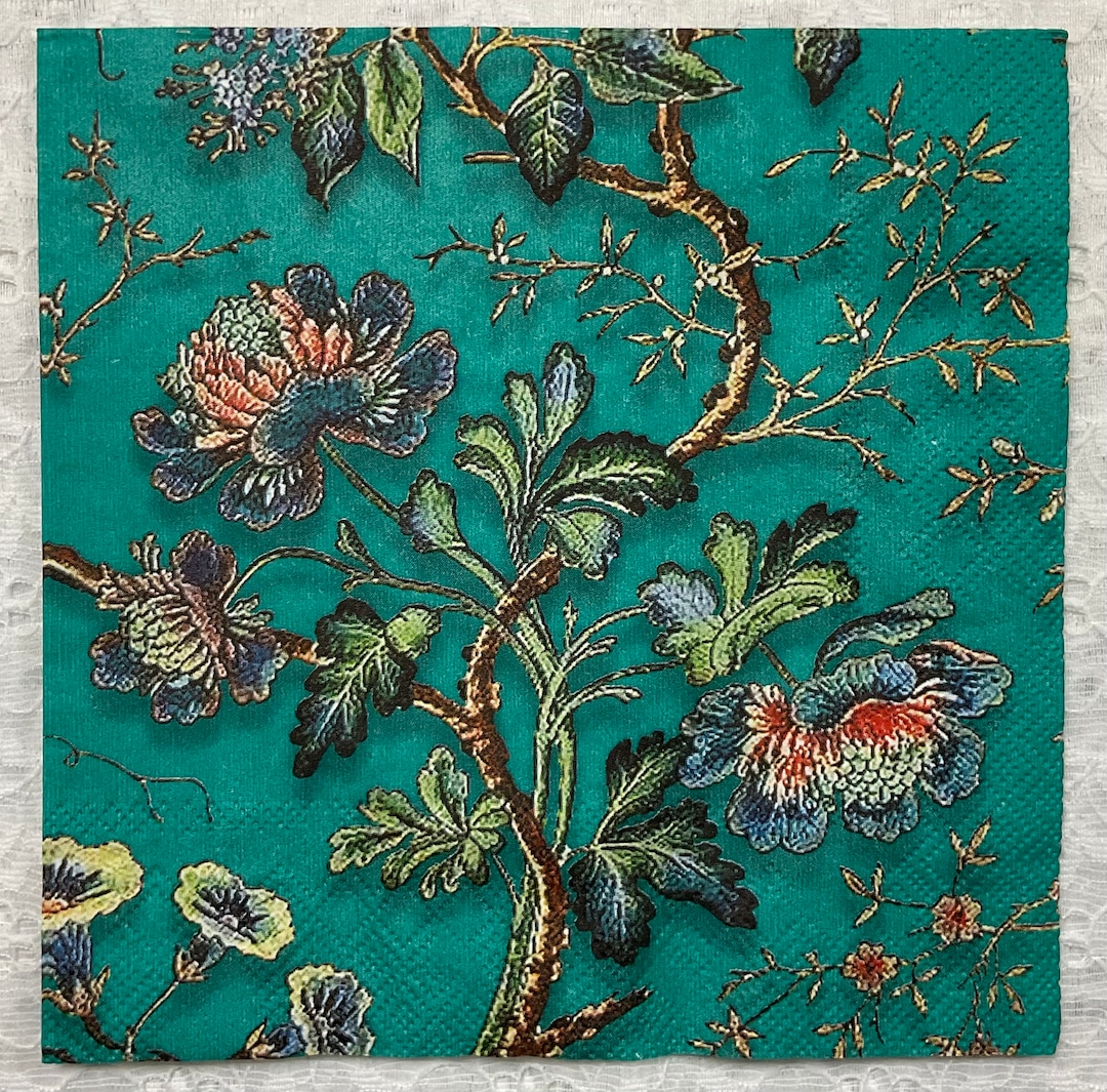 Decorative Paper Napkin for Decoupage Luncheon Napkin Island Flower