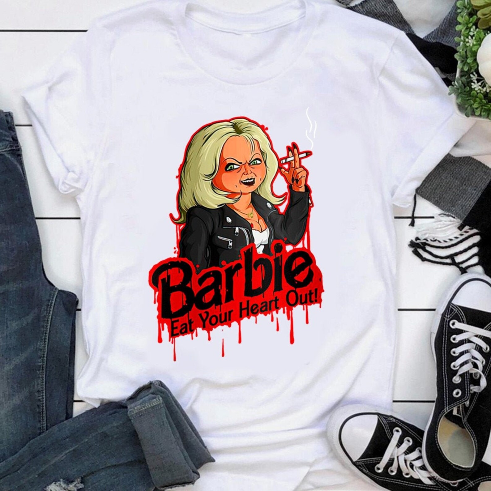 Lustiges Barbie Eat your Heart out Shirt Bride of Chucky | Etsy