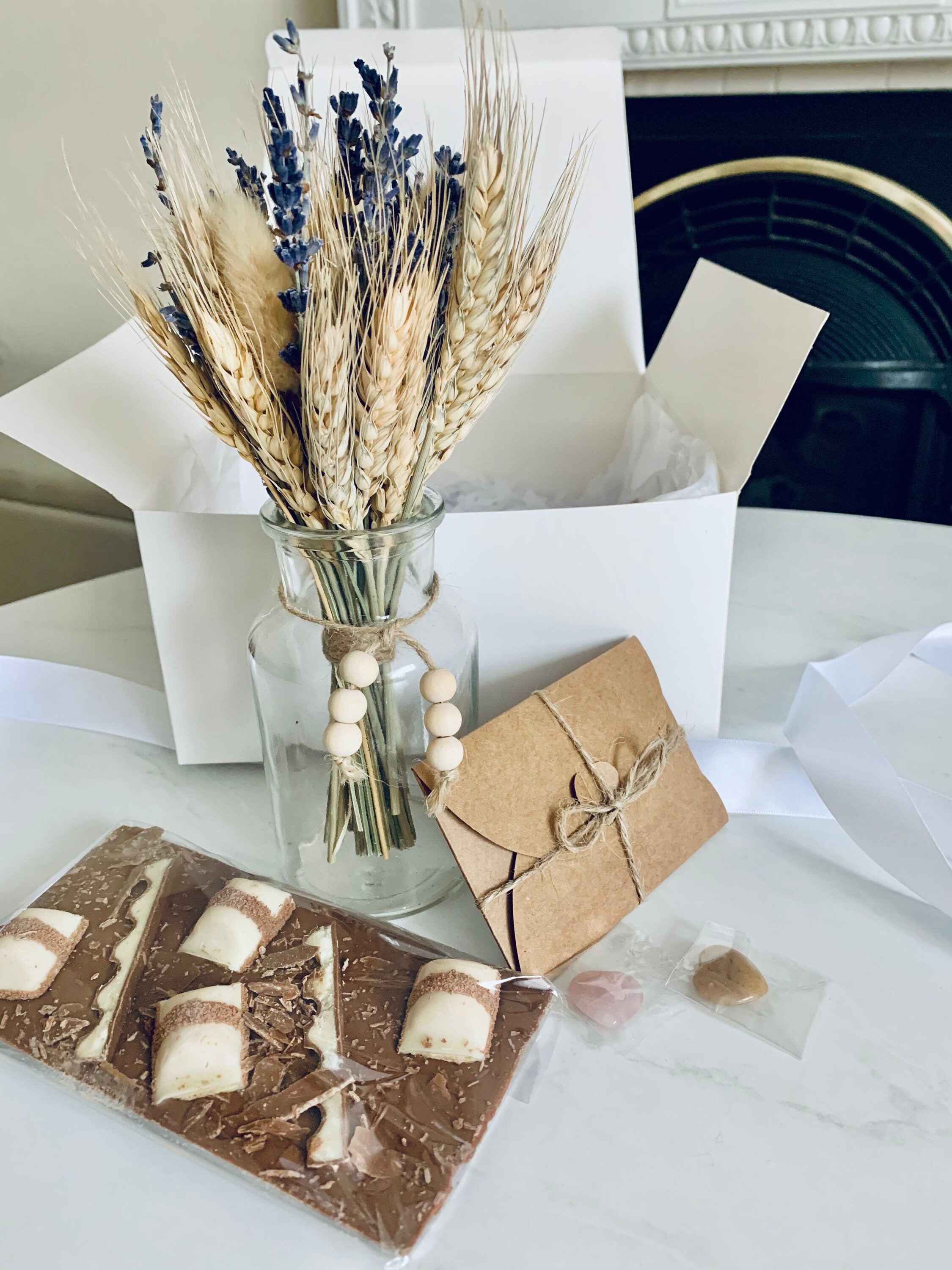 Luxury Dried Flower Gift Box / Dried Flower Bouquet Glass Etsy