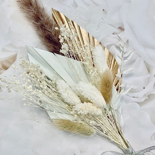 Rose Gold Cake Topper / Dried Flower Cake Decor Etsy UK