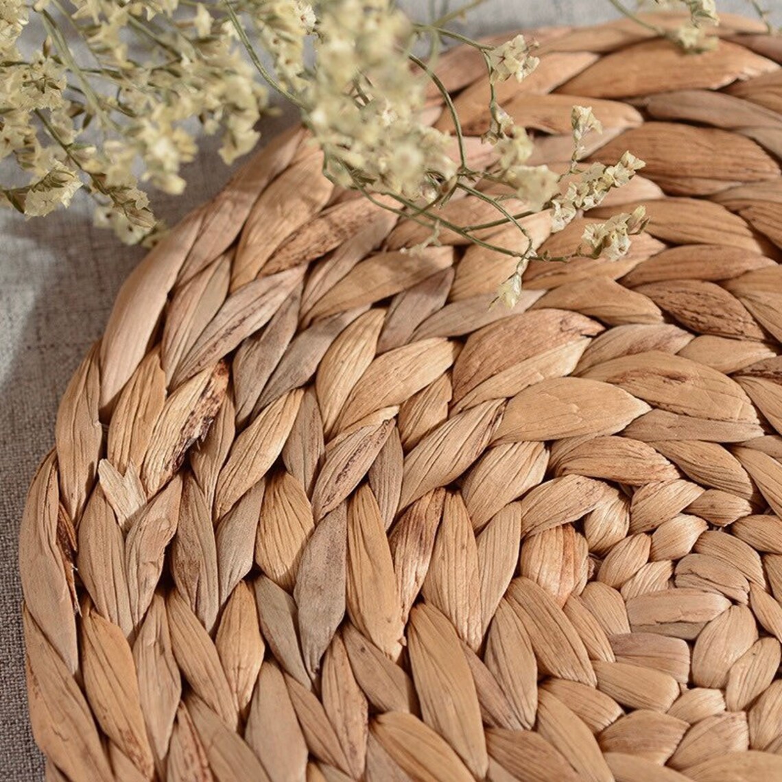 Boho placemats rattan seagrass Natural Vintage Woven UK Etsy