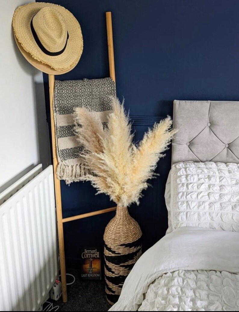 Sale extra large cream fluffy natural pampas grass 60-120, 140cm , gift for her, gift UK, dried flowers, housewarming, pampass grass image 6