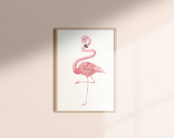 Flamingo Original Illustration