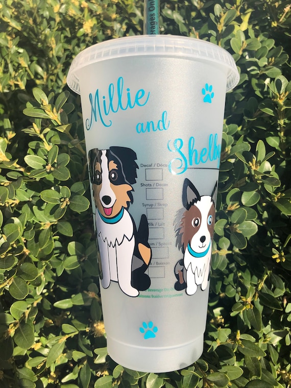 Two Pup Cup Starbucks Cup Ruff Day Need Coffee Etsy