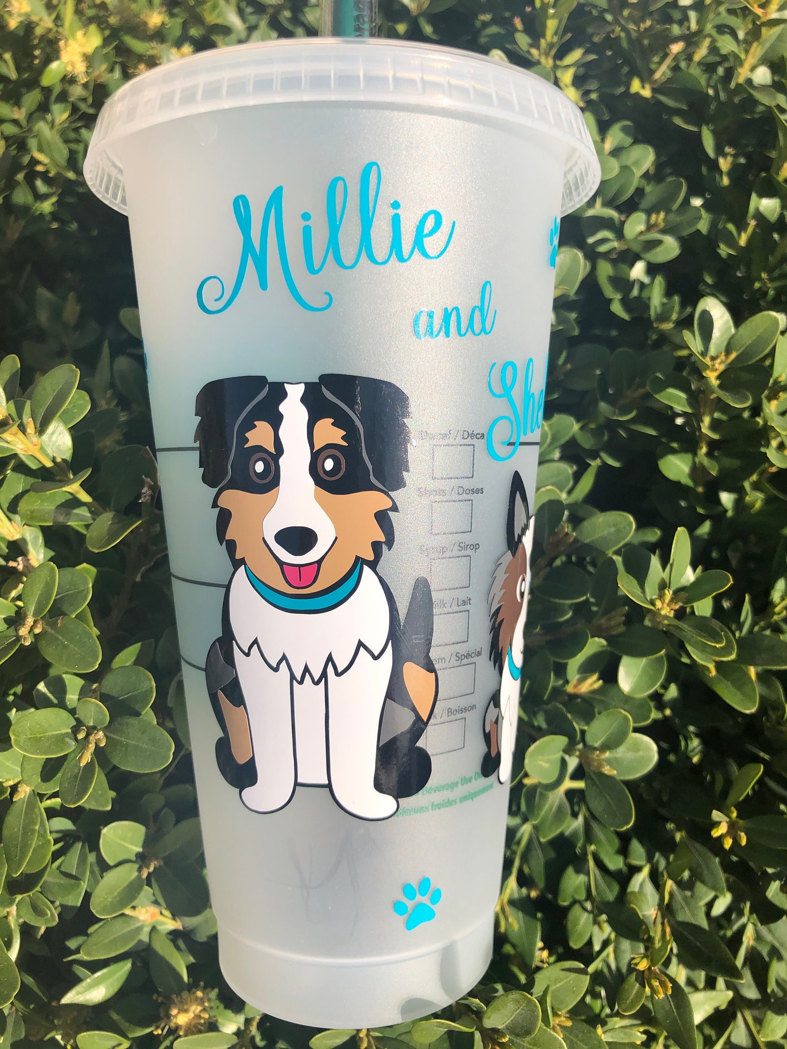 Two Pup Cup Starbucks Cup Ruff Day Need Coffee Etsy