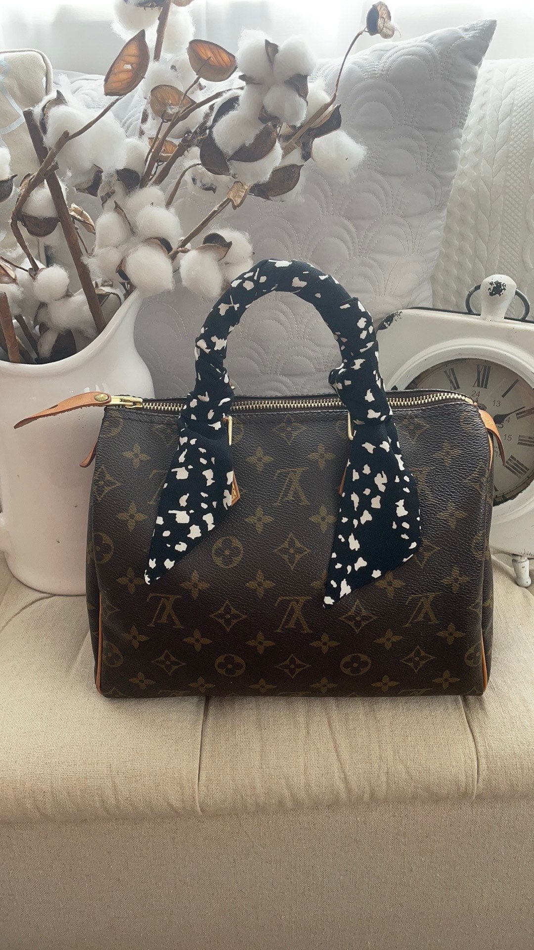 How to Wrap Twilly on Louis Vuitton Purse 