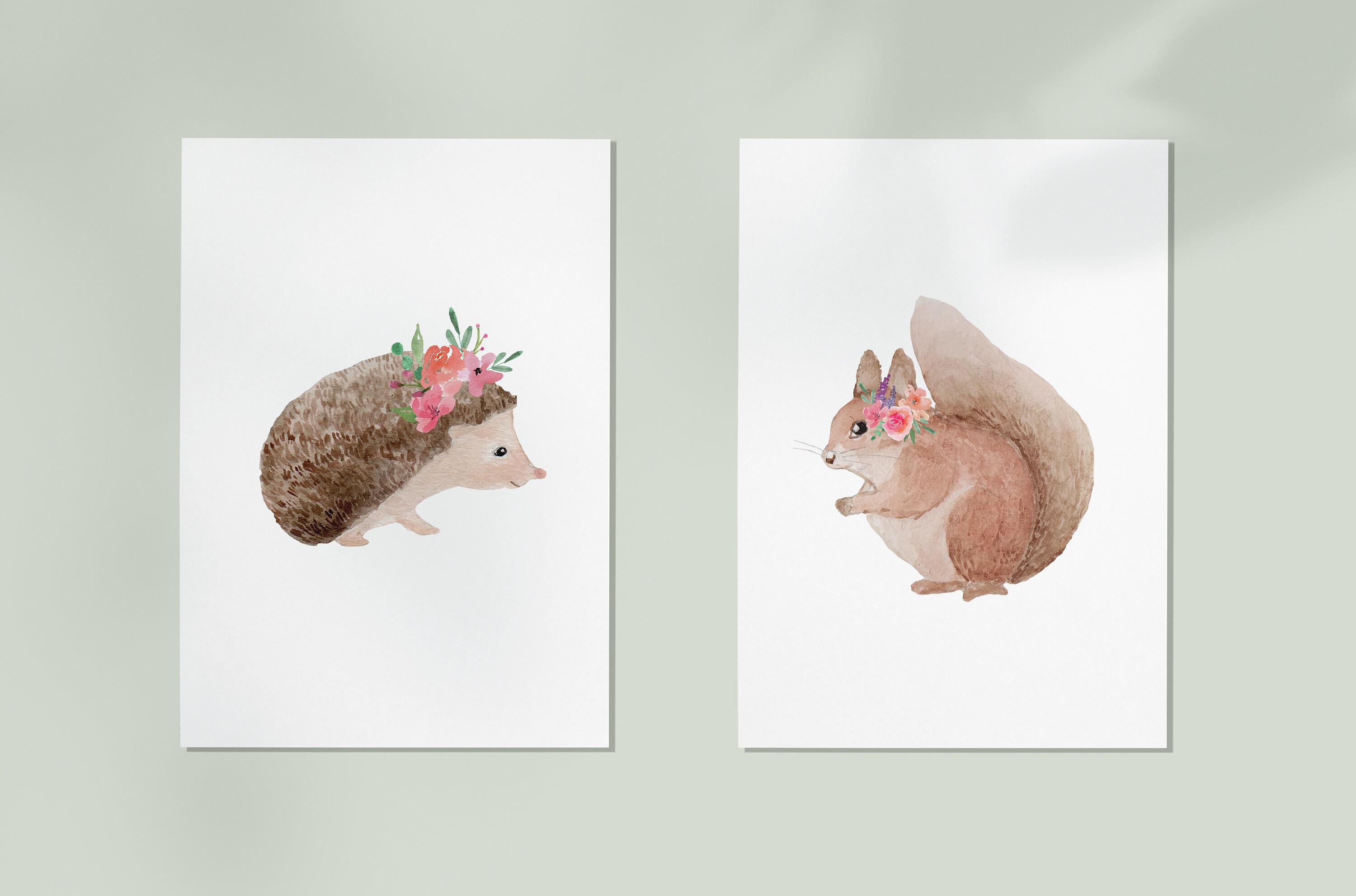 Nursery Wall Decor for Modern Farmhouse Watercolour Baby | Etsy