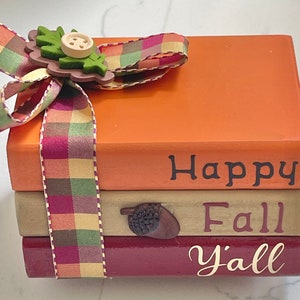 Happy Fall Y’all Mini Book Stack