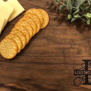 Charcuterie Board | Monogrammed Cutting Board | Personalized Cutting Board | Cutting Board | Home Decor | Kitchen Decor | Housewarming Gift