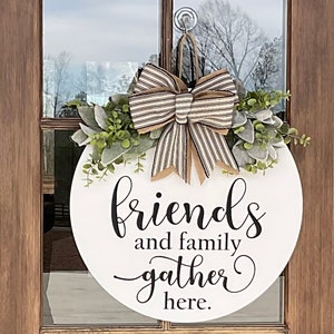 Decoración para puerta de entrada / Corona para todo el año / Corona para puerta de entrada / Colgador de puerta / Corona para puerta / Regalo de inauguración de la casa / Decoración del hogar / Regalo para agente inmobiliario