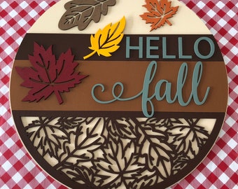 Fall Door Hanger | Autumn Wreath