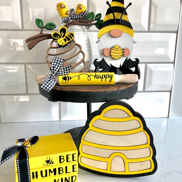 Bee Tiered Tray Decor