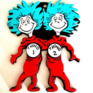 Adorno de Cosa 1 o 2 / Decoración navideña de madera hecha a mano / Recuerdo navideño