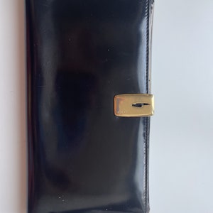 Auténtica cartera larga negra Gucci - Diseñador de lujo plegable y tarjetero - Cartera negra - Mujer y unisex - Herrajes de latón