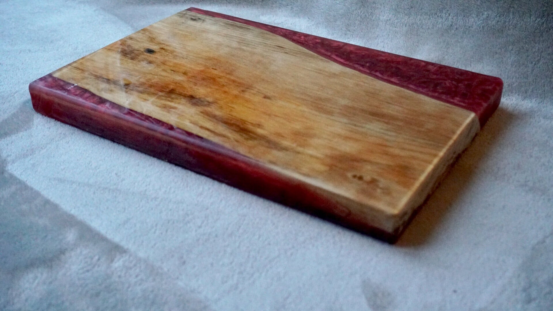 Red resin board / resin serving board Etsy