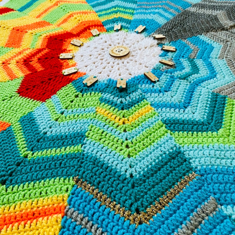 CROCHET PATTERN Star Temperature Blanket 54 Pages Etsy