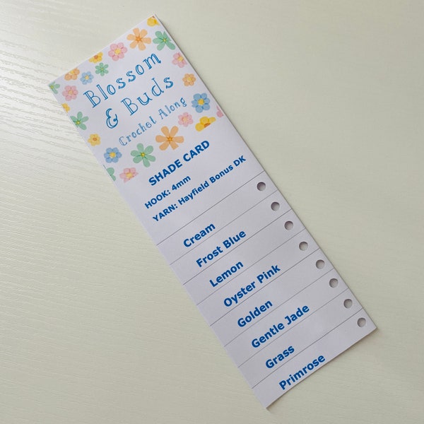 PDF DOWNLOAD - Blossom & Buds CAL Shade Card