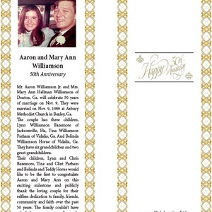 Marcadores de Celebración de Aniversario, Personalizados y Laminados por Celebrando Marcadores de Vida, pkgs de 6 o más