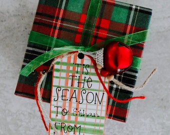 Christmas Watercolor Gift Tag Set