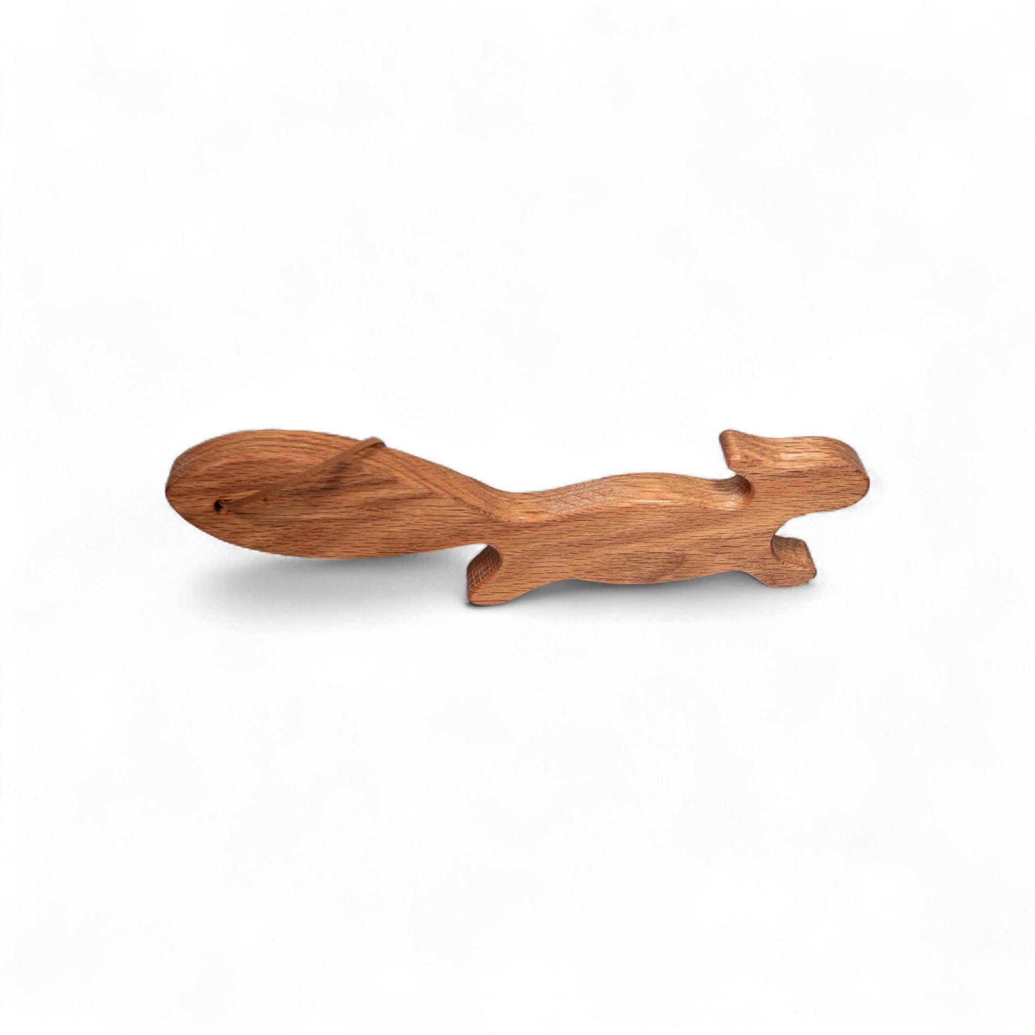 Squirrel Rack Oven Rack Puller: Wooden Squirrel Design (red Oak, Child-safe Finish ...