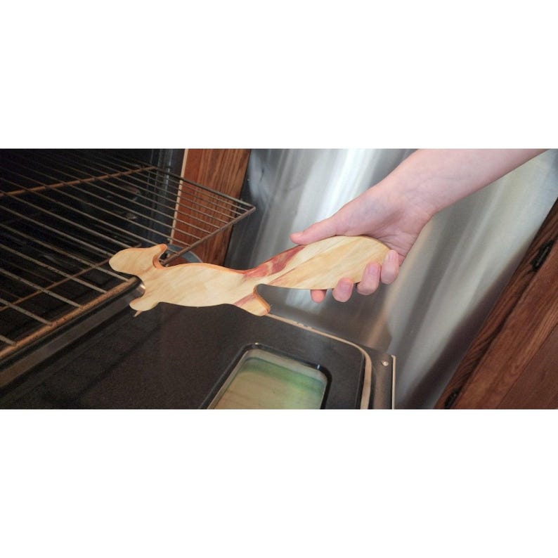 Stove Rack Puller Oven Rack Puller: Wooden Squirrel Design (red Oak, Child-safe Finish ...