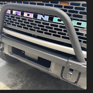 Ford Bronco Grille Letters Overlay Decal | Fits 2021+ Bronco (Not Sport) | Custom Color Available