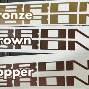 Bronco Grille Letter Overlay Decal | 2021+ Ford Bronco, Custom Vinyl Sticker image 10