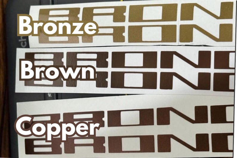 Bronco Grille Letter Overlay Decal | 2021+ Ford Bronco, Custom Vinyl Sticker image 10