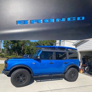Ford Bronco 2021+ Glovebox Dash Letters inlay, Sticker, Decal (pack of 2)