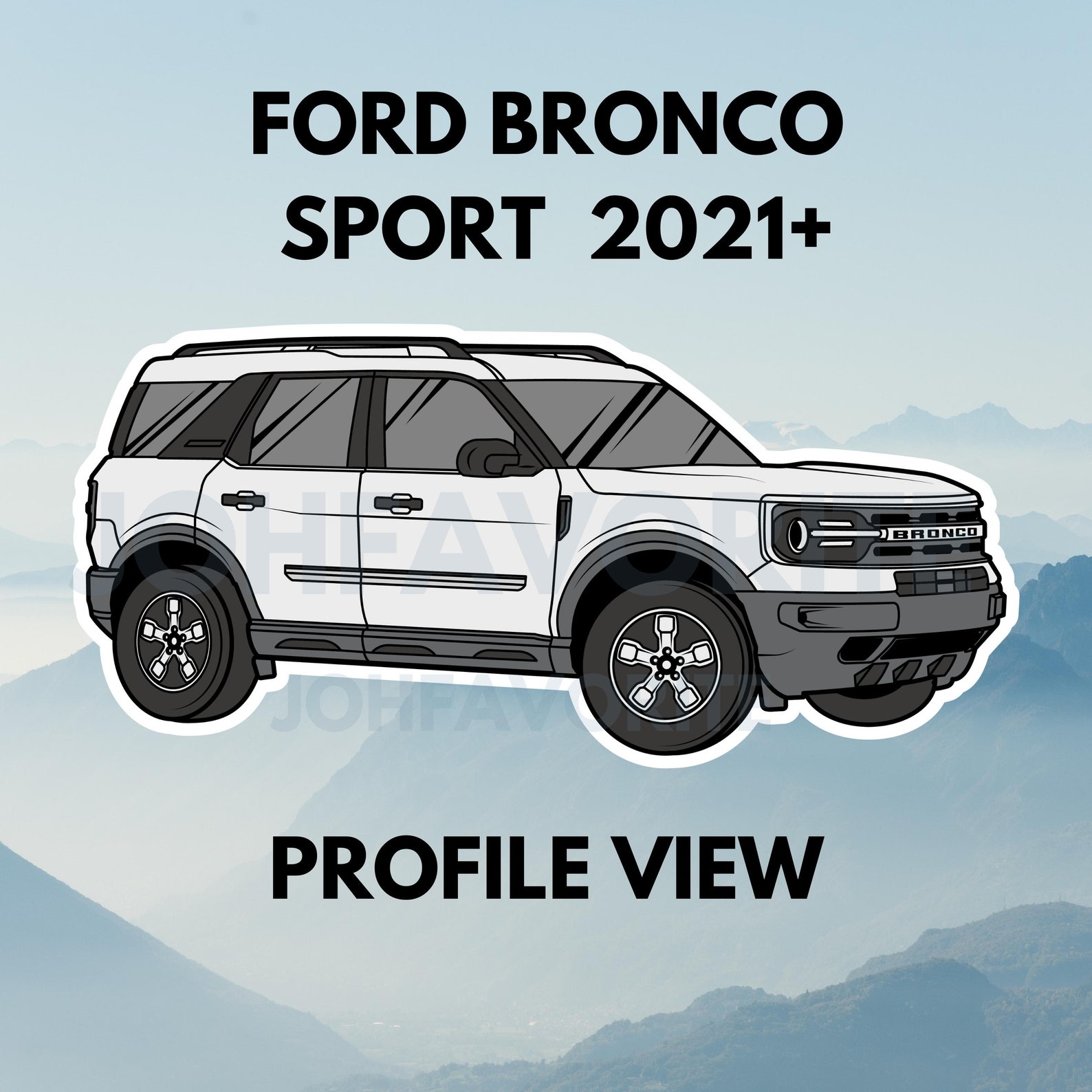Ford Bronco Sport Sticker Pack / Set Etsy