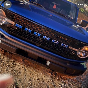 Bronco Grille Letter Overlay Decal | 2021+ Ford Bronco, Custom Vinyl Sticker image 19