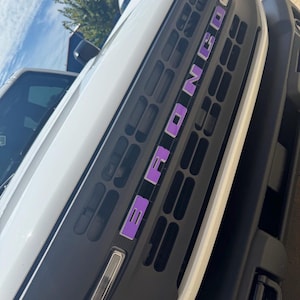 Bronco Grille Letter Overlay Decal | 2021+ Ford Bronco, Custom Vinyl Sticker image 4