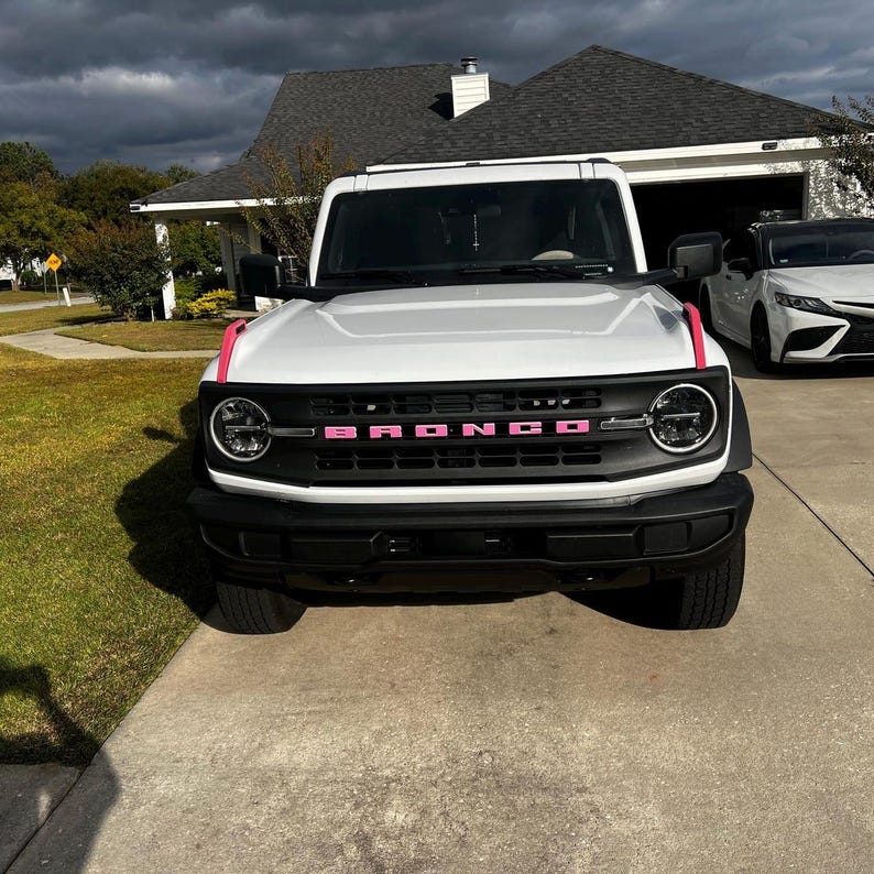Bronco Grille Letter Overlay Decal | 2021+ Ford Bronco, Custom Vinyl Sticker image 14