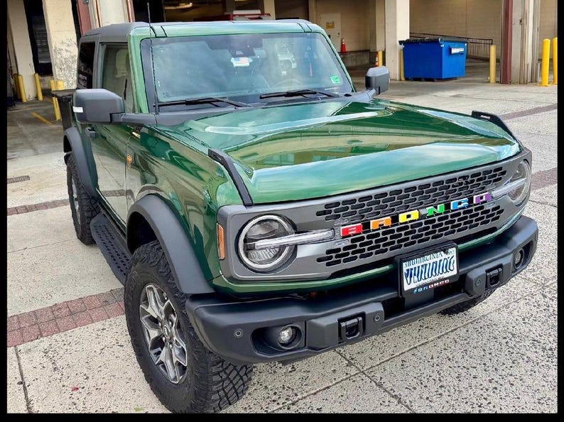 Bronco Grille Letter Overlay Decal | 2021+ Ford Bronco, Custom Vinyl Sticker image 15