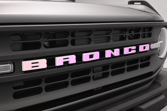 Bronco Grille Letter Overlay Decal | 2021+ Ford Bronco, Custom Vinyl Sticker