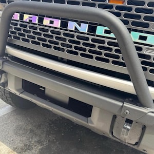 Bronco Grille Letter Overlay Decal | 2021+ Ford Bronco, Custom Vinyl Sticker image 2