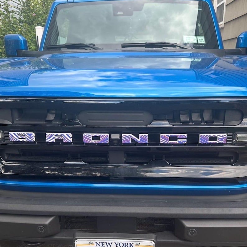 Bronco Grille Letter Overlay Decal | 2021+ Ford Bronco, Custom Vinyl Sticker image 16