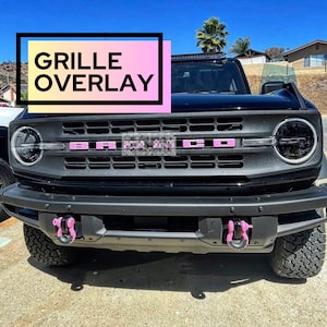 Bronco Grille Letter Overlay Decal | 2021+ Ford Bronco, Custom Vinyl Sticker image 8